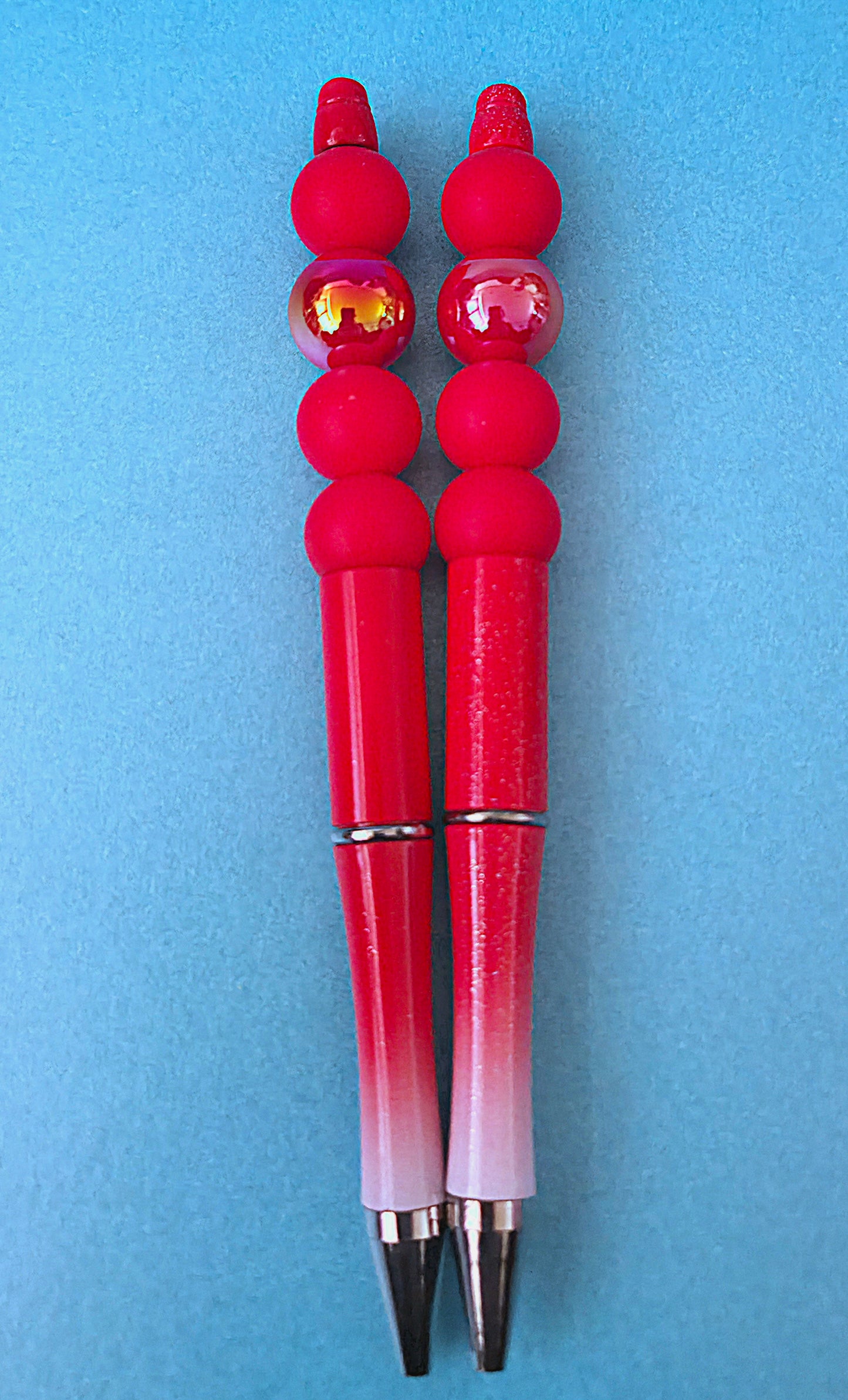 Beaded pens with opal beads