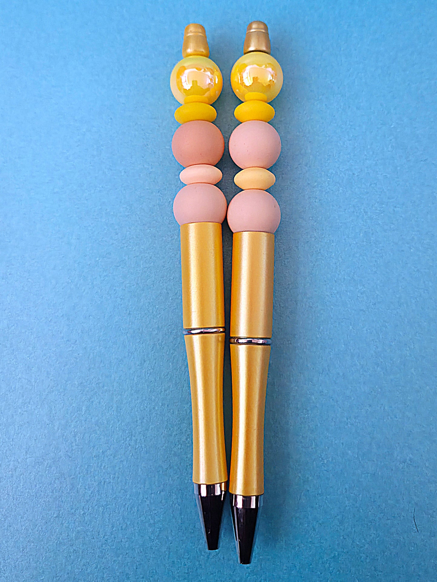 Beaded pens with opal beads