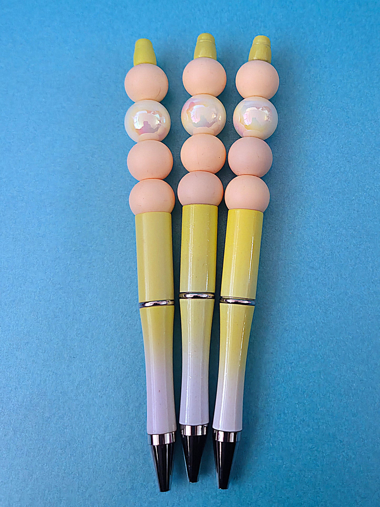 Beaded pens with opal beads