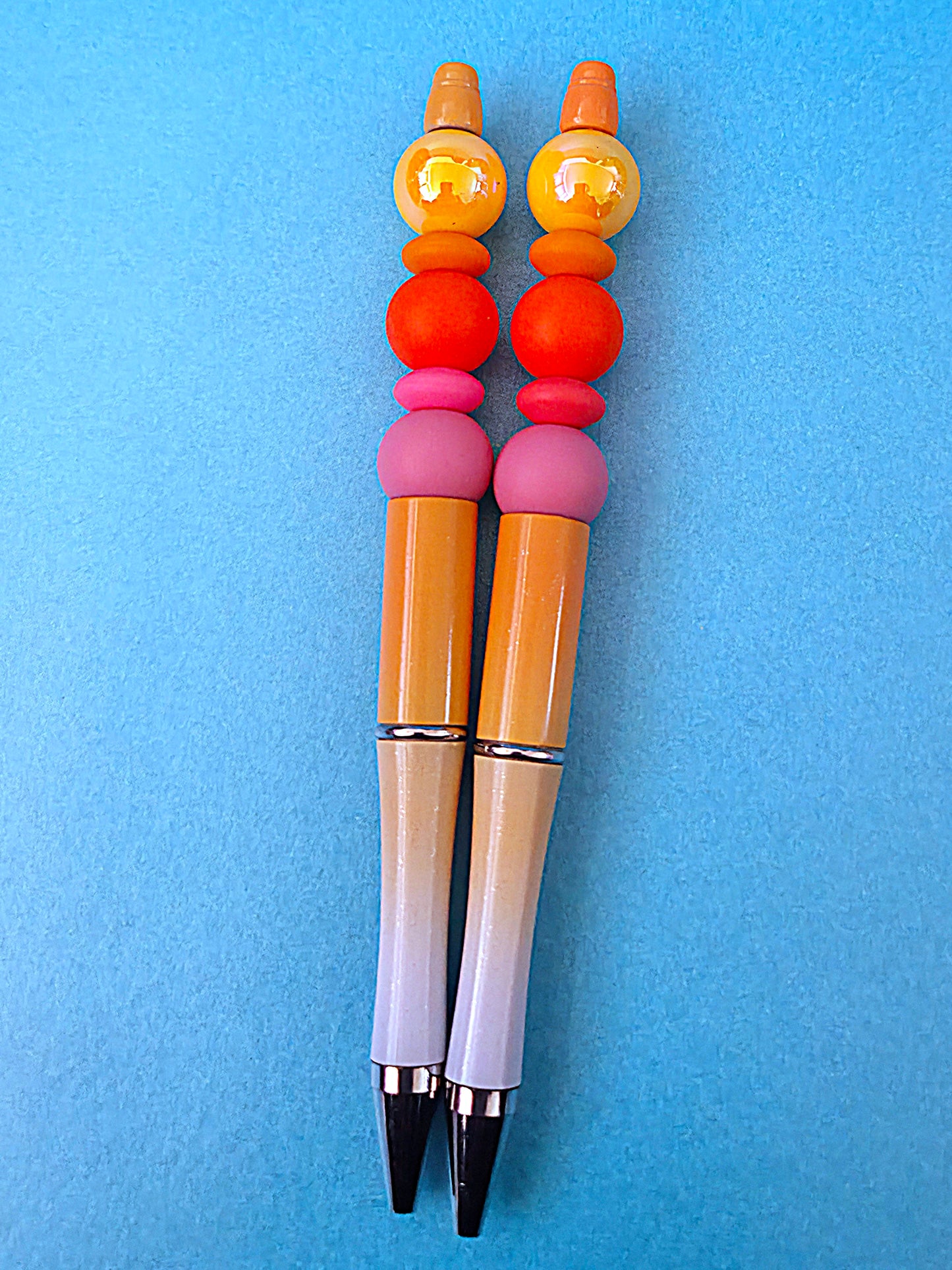 Beaded pens with opal beads