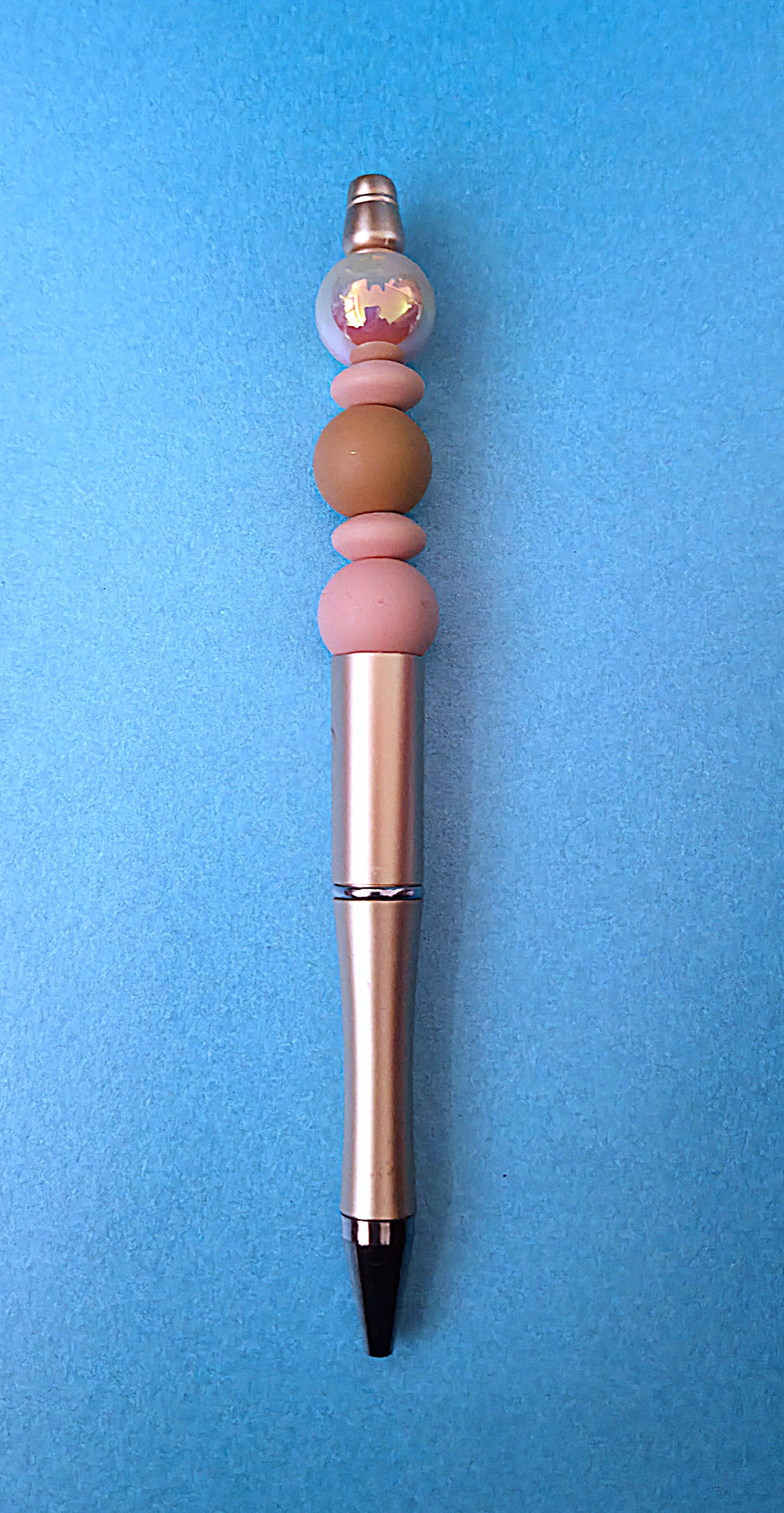 Beaded pens with opal beads