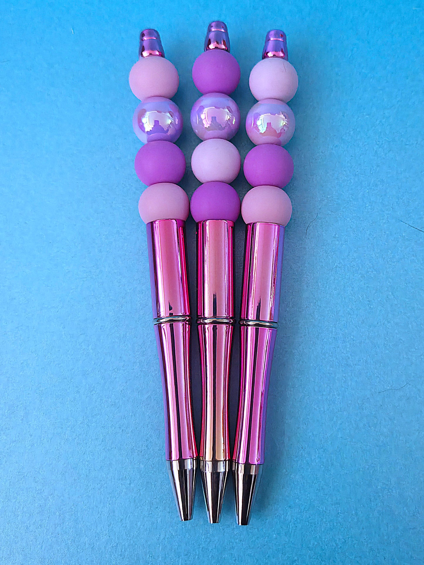 Beaded pens with opal beads