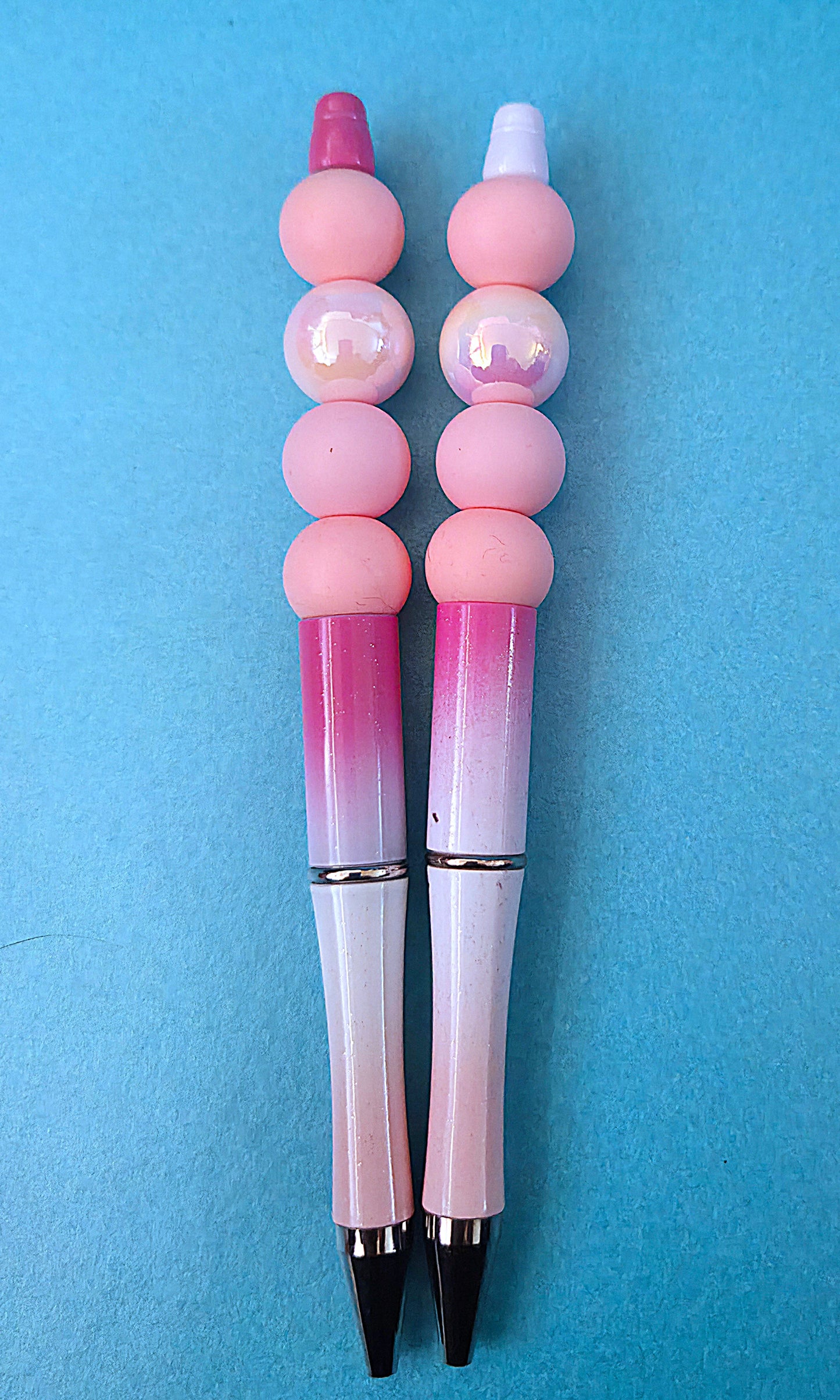 Beaded pens with opal beads