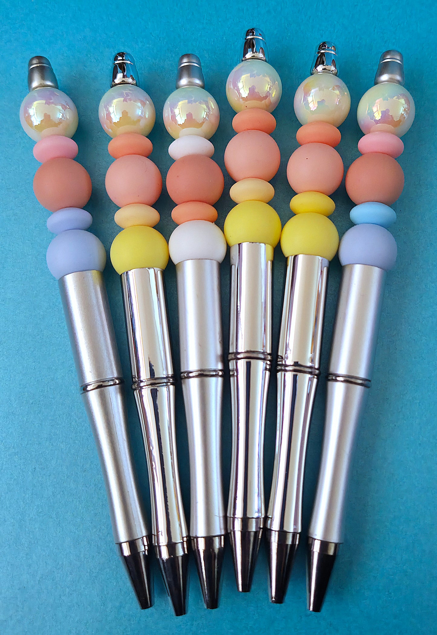 Beaded pens with opal beads
