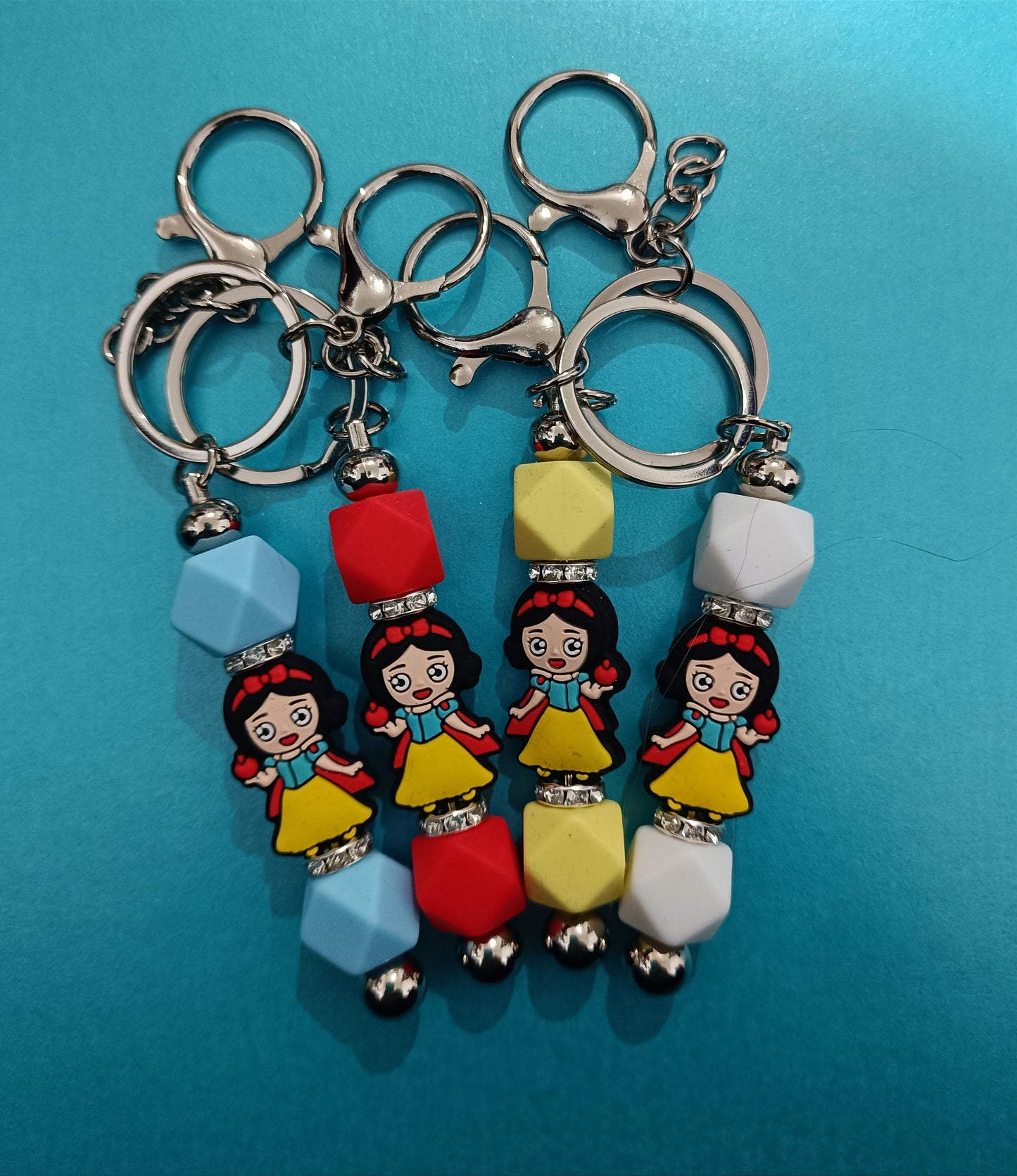 Silicone Beaded Keyrings