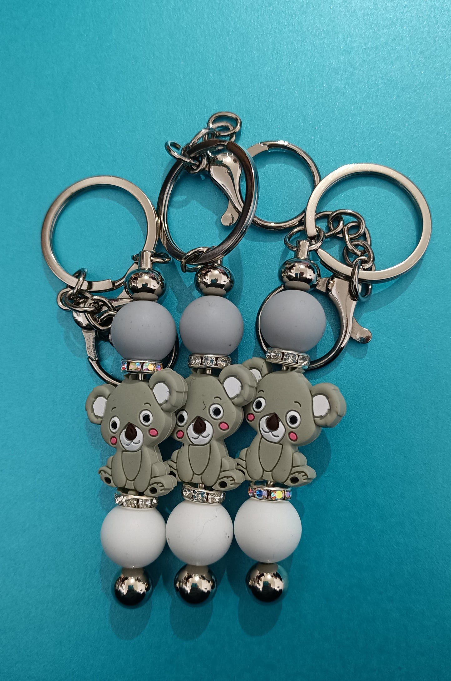 Silicone Beaded Keyrings