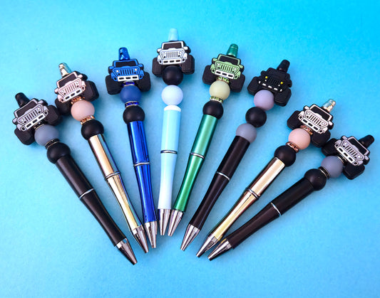 Monster truck beaded pens