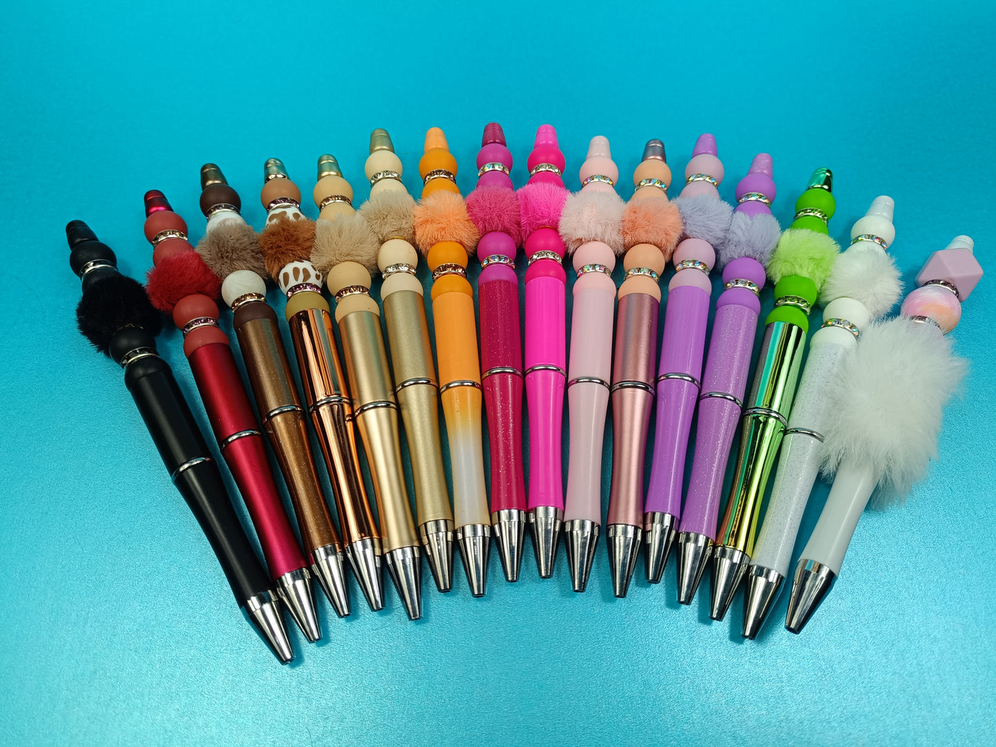 Beaded Pen with fluffy Beads