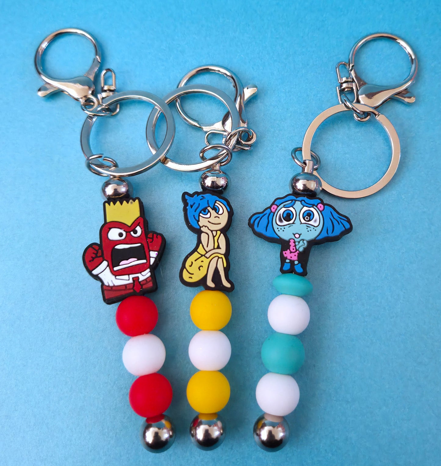 Silicone Beaded Keyrings