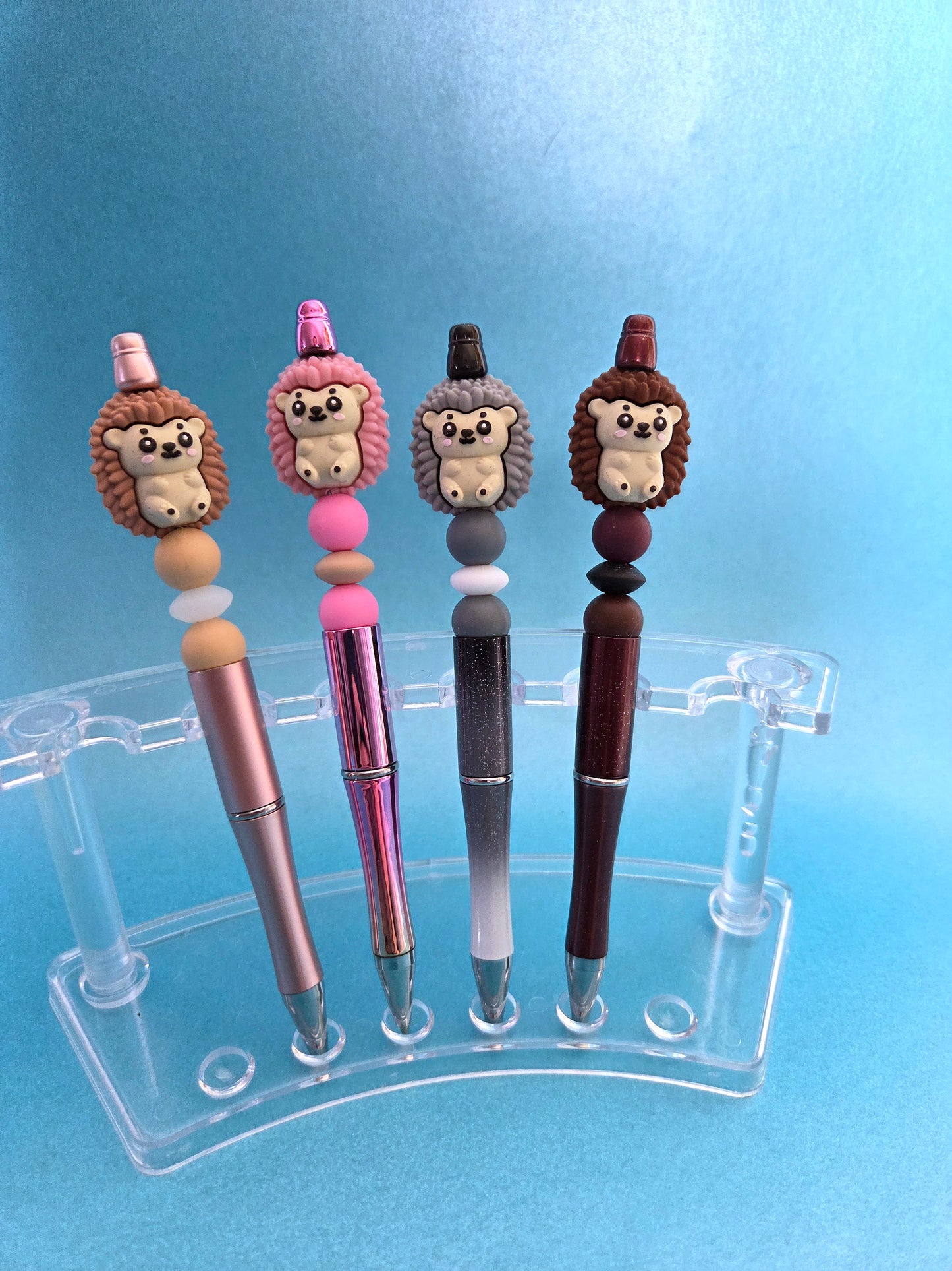 Hedgehog beaded pens