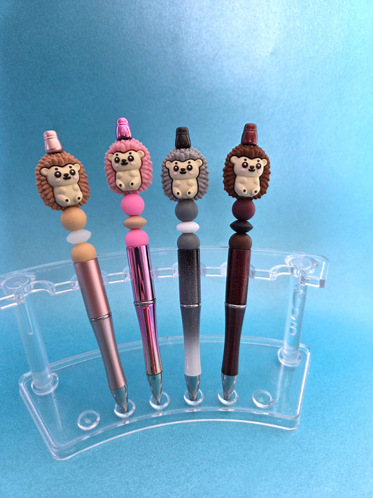 Hedgehog beaded pens