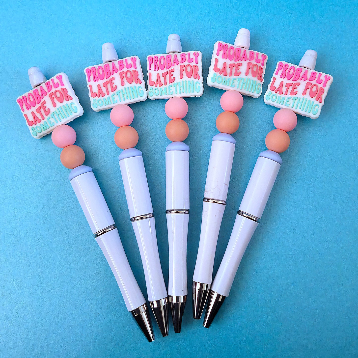 Beaded pens with quotes