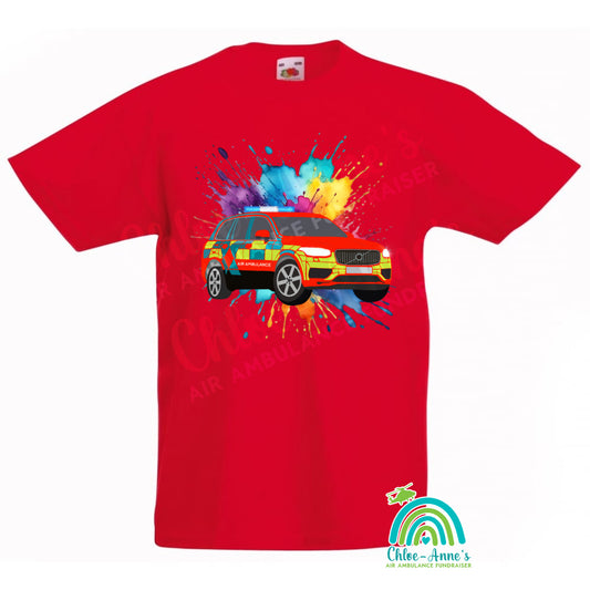 Children's air ambulance response car t shirts