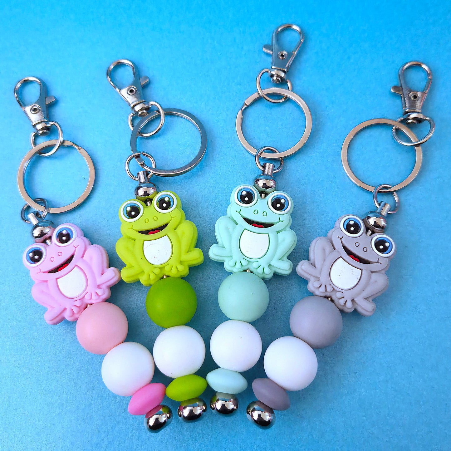 Silicone Beaded Keyrings