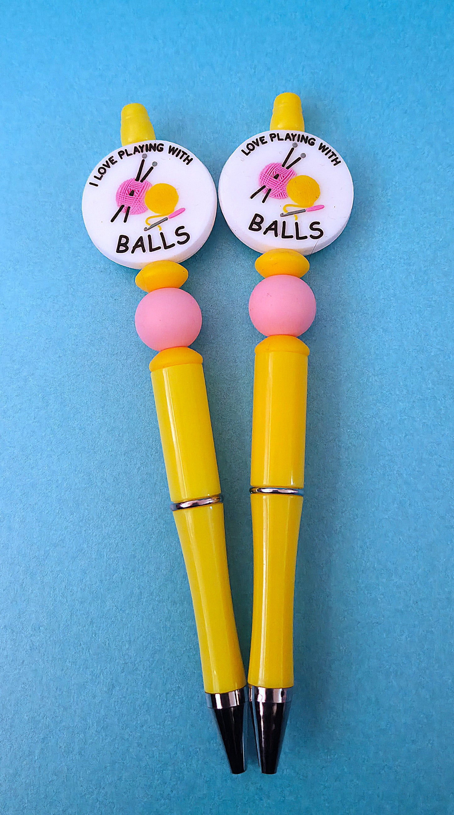Beaded pens with quotes