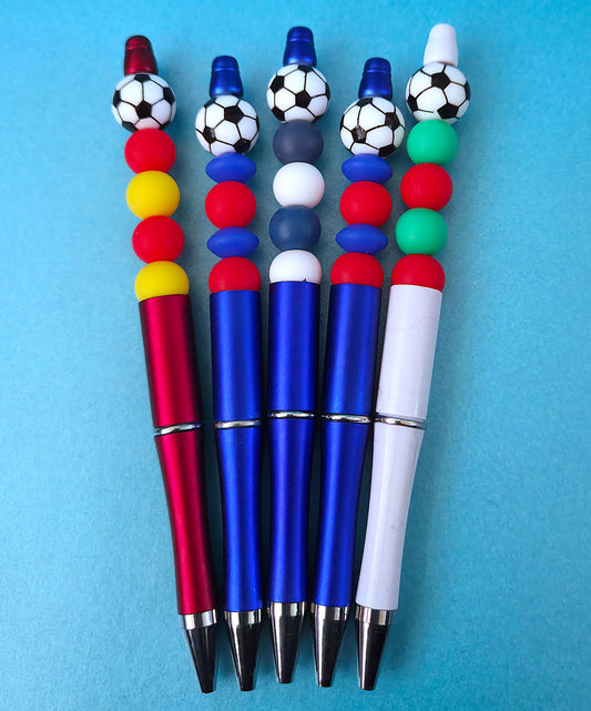 Football beaded pens