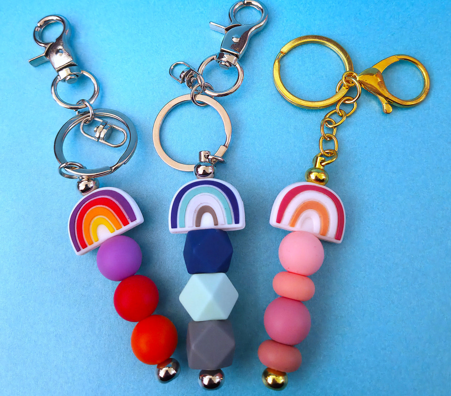 Silicone Beaded Keyrings