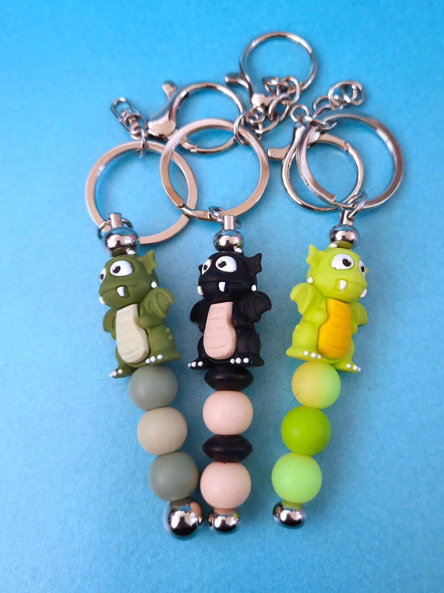 Silicone Beaded Keyrings