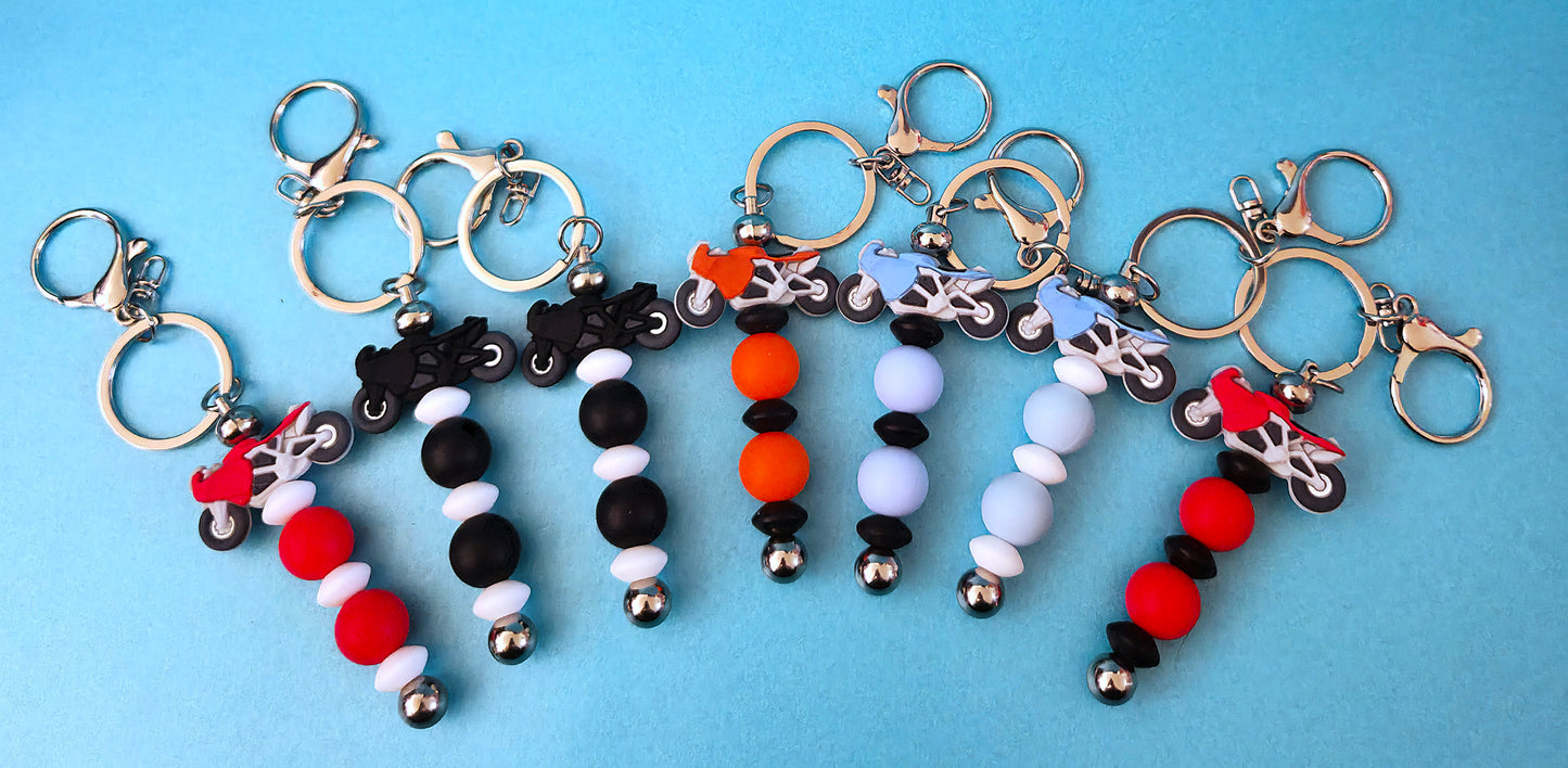 Silicone Beaded Keyrings
