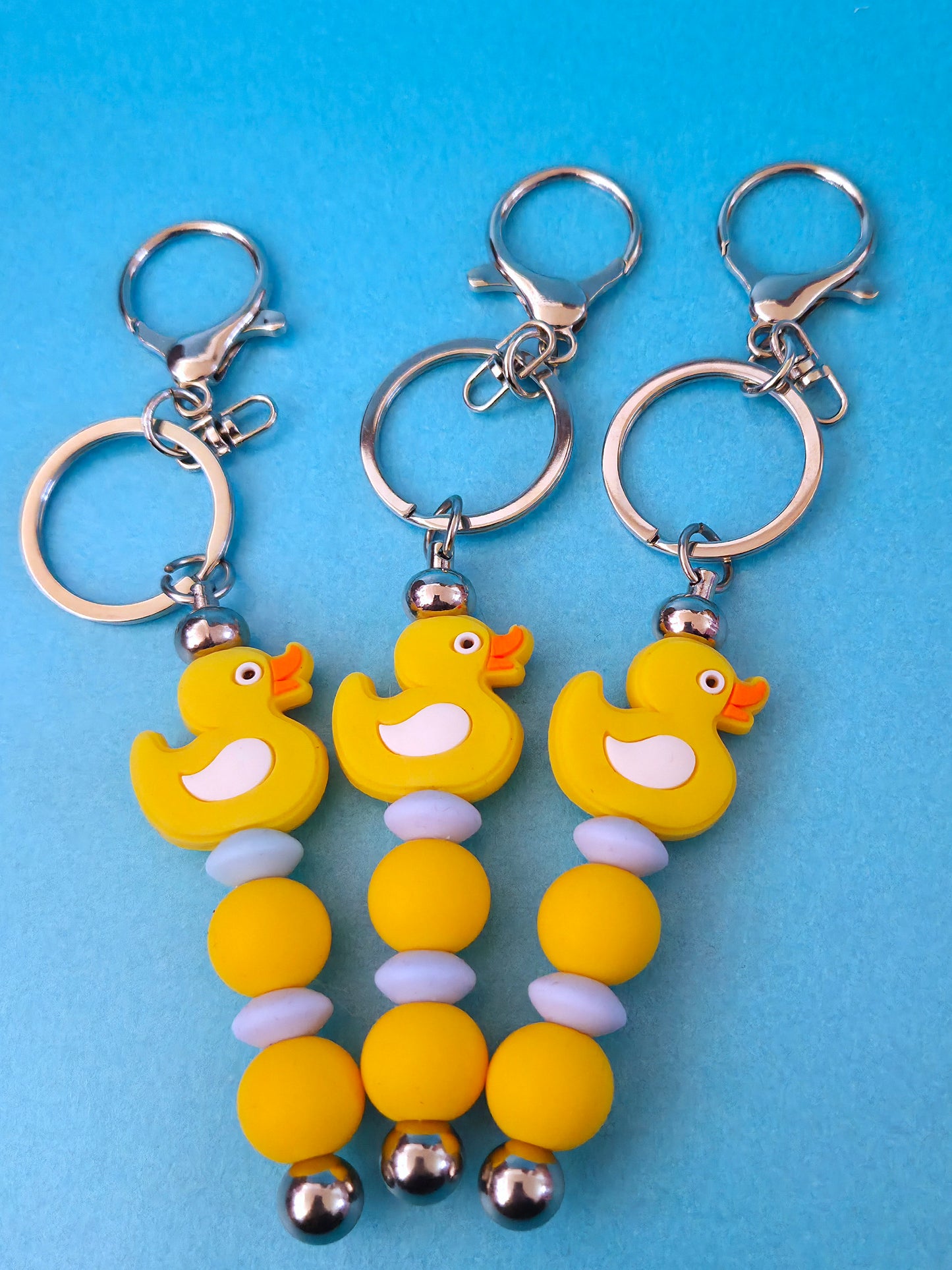 Silicone Beaded Keyrings
