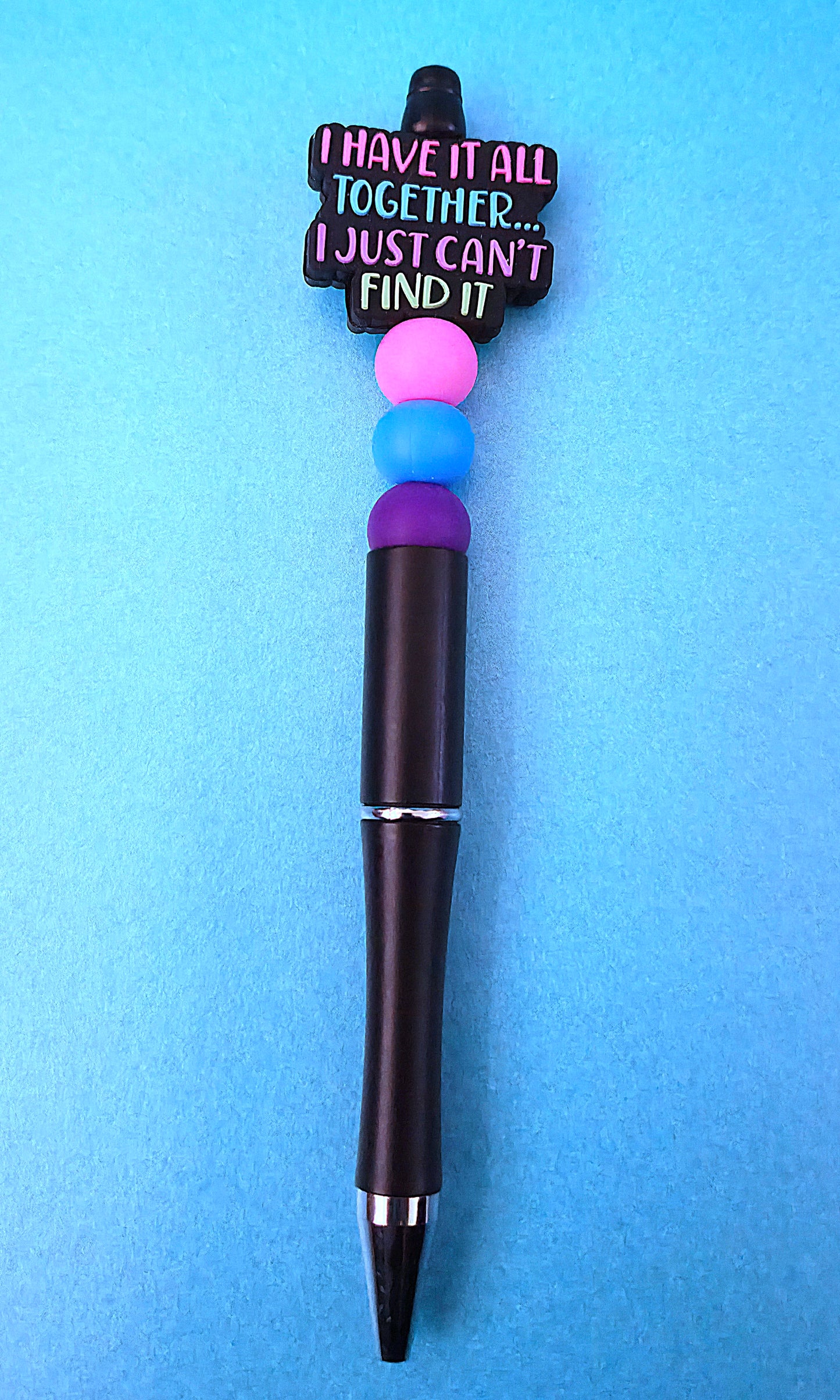 Beaded pens with quotes