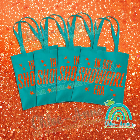 In my showgirl Era tote bag