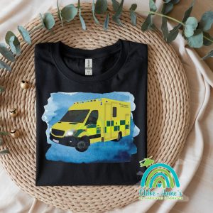 Adult ambulance print t shirt