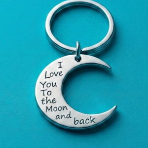 I Love you to the moon and back Keyrings