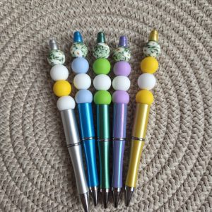 Floral Printed beaded pens