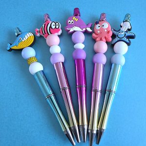 Ocean Friends beaded pens